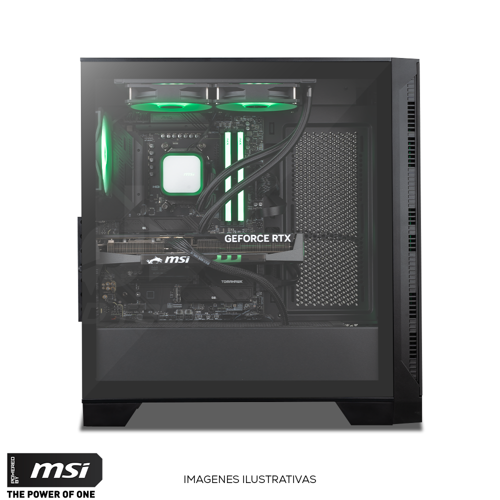 Computadora PRIDE MSI COBRA ELITE, NVIDIA GeForce RTX 5060Ti 8GB, AMD Ryzen 5 9600X, 32GB RAM DDR5, 1TB SSD, 750W 80+ BRONZE, INCLUYE WIFI Y BT - Image 3