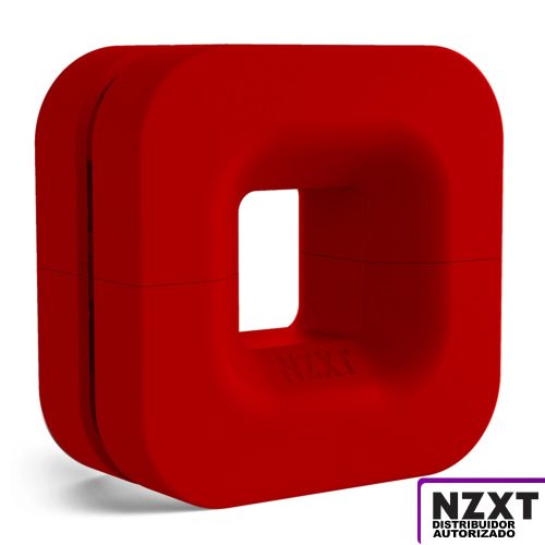 Accesorio Magnetico Porta Diadema para Gabinete, NZXT PUCK Rojo - BA-PCKRT-RD
