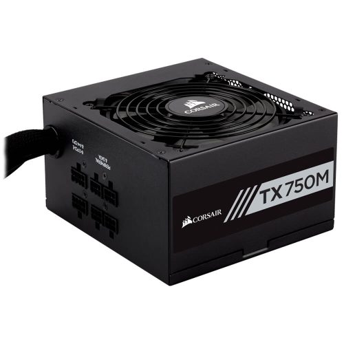 Fuente de poder Corsair TX750M, Semi-Modular, 750W, 80+ Gold, CP-9020131-NA
