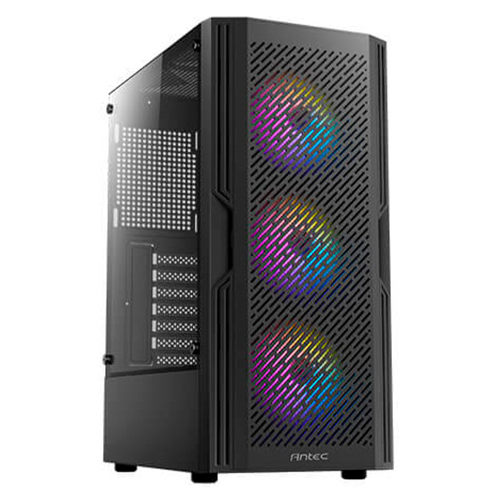 Gabinete Antec AX20 Elite, Midi-Tower, ATX/Micro-ATX/ITX, USB 3.0/2.0, 4 Ventiladores RGB Instalados, Negro