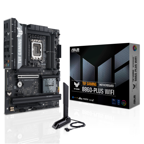 Tarjeta Madre ASUS TUF GAMING B860-PLUS WIFI, ATX, LGA 1851, Intel B860, Up to 256GB DDR5, HDMI/DP, TUF GAMING B860-PLUS WIFI