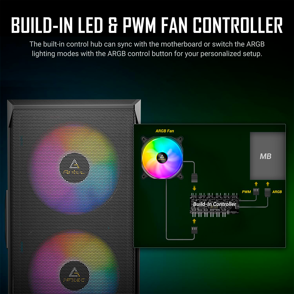 Gabinete Antec NX416L, Midi-Tower, ATX/Micro-ATX/Mini-ITX, Panel Frontal de Malla de Alto Flujo de Aire, Tipo C, Cristal Templado, Negro, NX416 L - Image 6