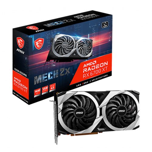 Tarjeta de video Radeon RX 6700 XT 12GB GDDR6, MSI Mech 2X, HDMI, DP, 912-V398-005, 3 AÑOS DE GARANTIA NACIONAL