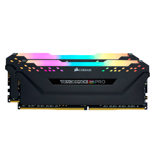 Memoria RAM DDR4 16GB 3600MHz Corsair Vengeance RGB PRO, Kit 2x8GB, Negras, CMW16GX4M2D3600C18 /MAX. 1 X CLIENTE