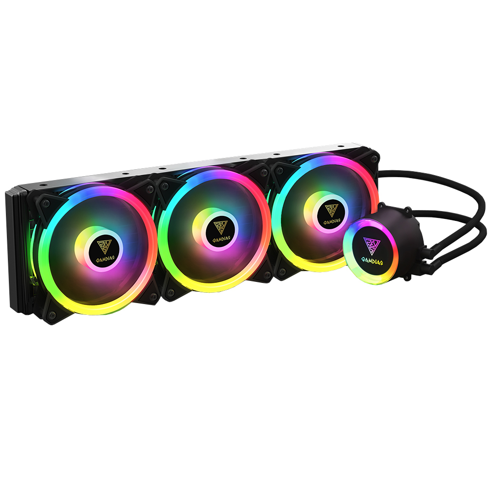 Sistema de Enfriamiento Liquido AIO Gamdias Chione P2-360R - 360mm RGB Intel y Amd (Listo para Ryzen e Intel 2066)