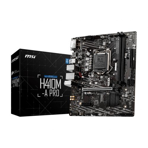 Tarjeta Madre MSI H410M-A PRO Socket LGA1200 Intel H410 Micro-ATX, DDR4, Intel Core 10th Generación