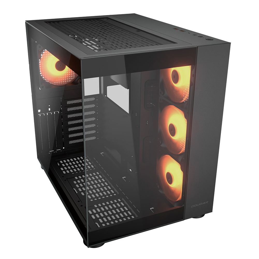 Gabinete Cougar FV150 RGB, Mid-Tower, ATX/Micro-ATX/Mini-ITX, Sin Fuente, 4 Ventiladores Instalados, USB 2.0/3.0, Black, 385KA10.0001 - Image 2