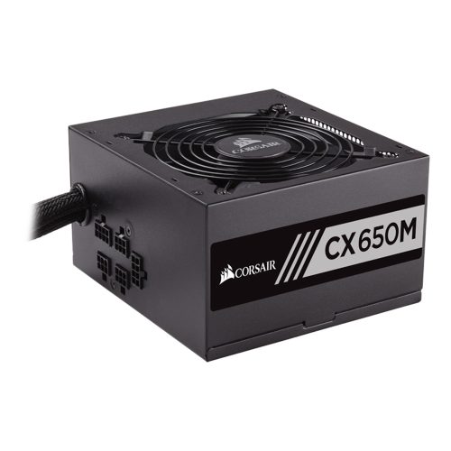 Fuente de poder Corsair CX650M, 80 Plus Bronze, Semimodular, 650W - CP-9020103-NA