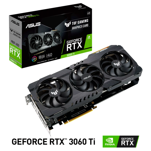 Tarjeta de Video Nvidia GeForce RTX 3060 TI, Asus TUF GAMING V2 LHR, TUF-RTX3060TI-8G-V2-GAMING, 3 AÑOS DE GARANTIA NACIONAL