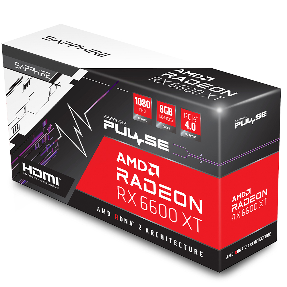 Tarjeta de video Radeon RX 6600 XT 8GB GDDR6, Sapphire Pulse, HDMI, DP/ PCI-e 4.0, Nuevo Chip RDNA 2, 11309-03-20G, 1 AÑO DE GARANTIA NACIONAL - Image 7