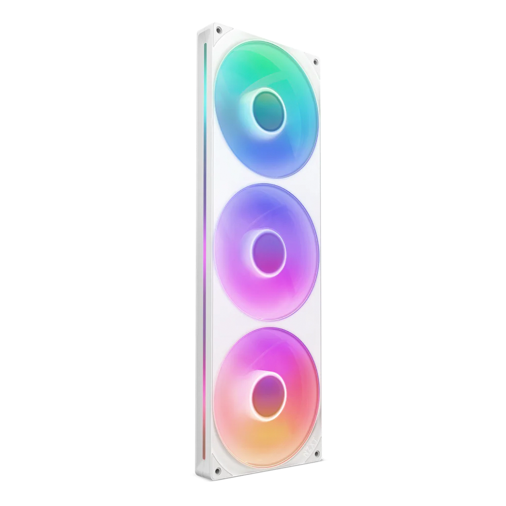 Unidad de Ventilador Monocasco NZXT F420 RGB Core, De un Solo Marco, 420mm, 3 Ventiladores RGB de 140mm, Control de Velocidad e Iluminación, Alta presión Estática y Flujo de Aire, RF-U42HF-W1/ NAVIDAD