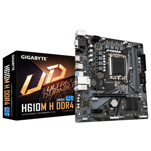Tarjeta Madre Gigabyte H610M H, DDR4, Socket Intel LGA1700 Intel H610 Micro-ATX