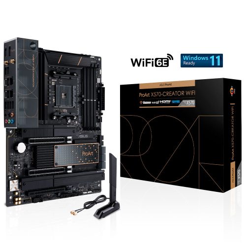 Tarjeta Madre ASUS PROART X570-CREATOR, X570, WIFI AX /AMD, Socket AM4, ATX