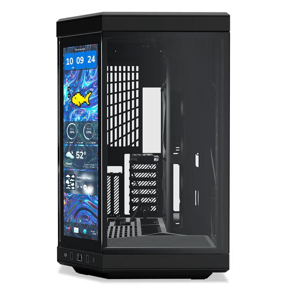 Gabinete HYTE Y70 Touch Infinite, ATX Mid Tower, Doble Cámara, Con Pantalla Táctil LCD de 2.5K integrada, Negro, CS-HYTE-Y70TTI-BB - Image 2