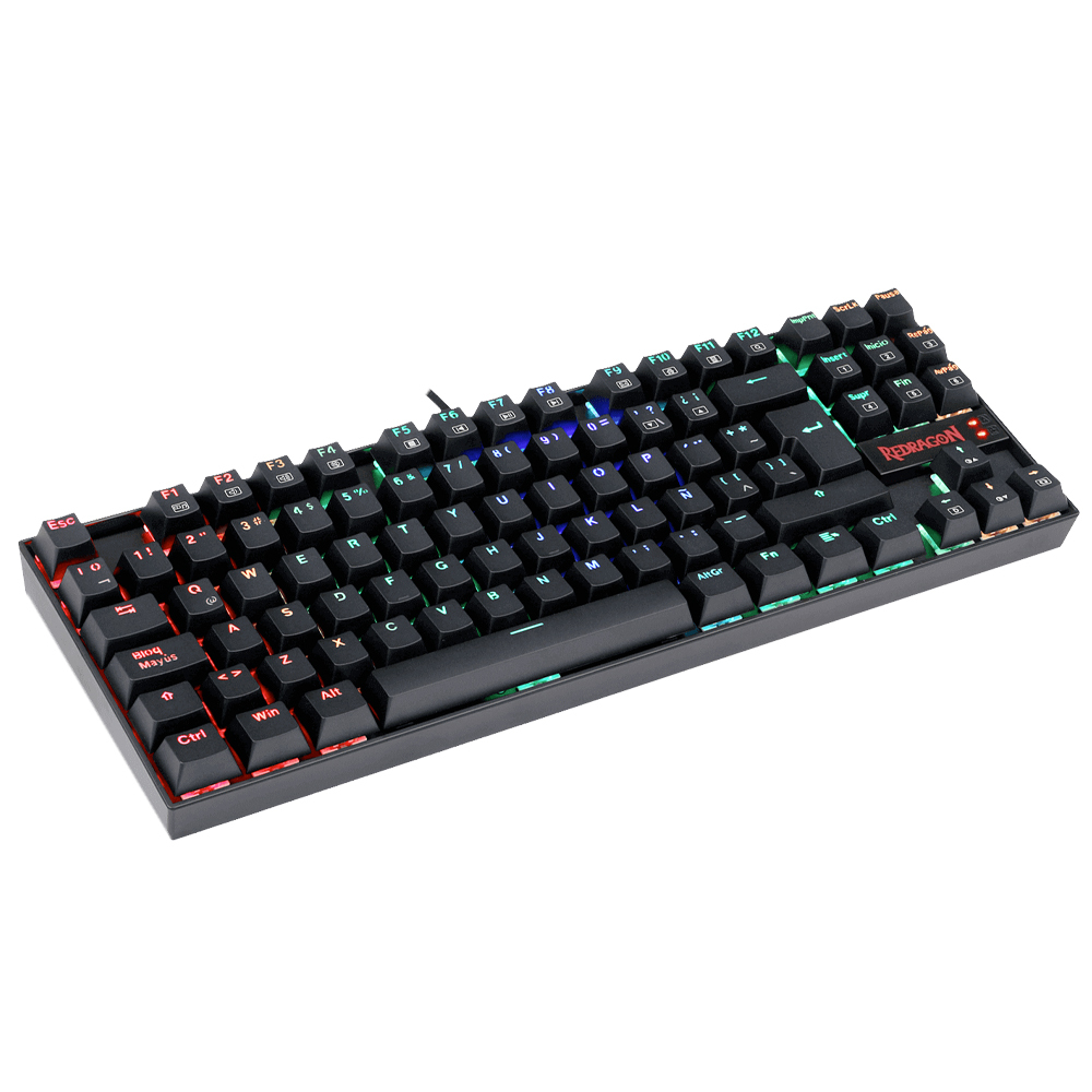 Teclado Gamer REDRAGON K552RGB-1R-SP-KUMARA, Alambrico, Led RGB, Español, Tenkeyless, Switch Redragon Red, Botones Multimedia (FN+) // NAVIDAD - Image 5
