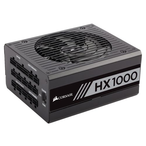 Fuente de poder Corsair HX1000, 80 Plus Gold, Full Modular, 1000W -, RECERTIFICADA, CP-9020139-NA/RF