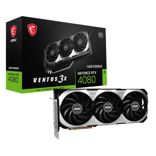 Tarjeta de Video MSI NVIDIA GeForce RTX 4080 16GB Ventus 3X OC, 16GB 256-bit GDDR6X, PCI Express 4.0, RTX 4080 16GB VENTUS 3X OC, 912-V511-044, 3 AÑOS DE GARANTIA NACIONAL