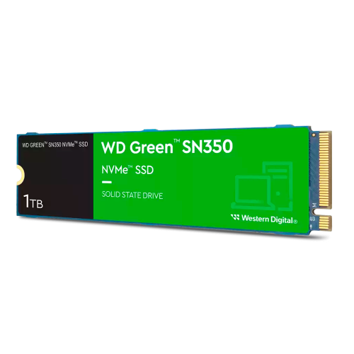Unidad de estado solido M.2 Nvme WD GREEN SN350 1TB, 2400MB/s, WDS100T2G0C-00CDH0 /MAX. 1 X CLIENTE