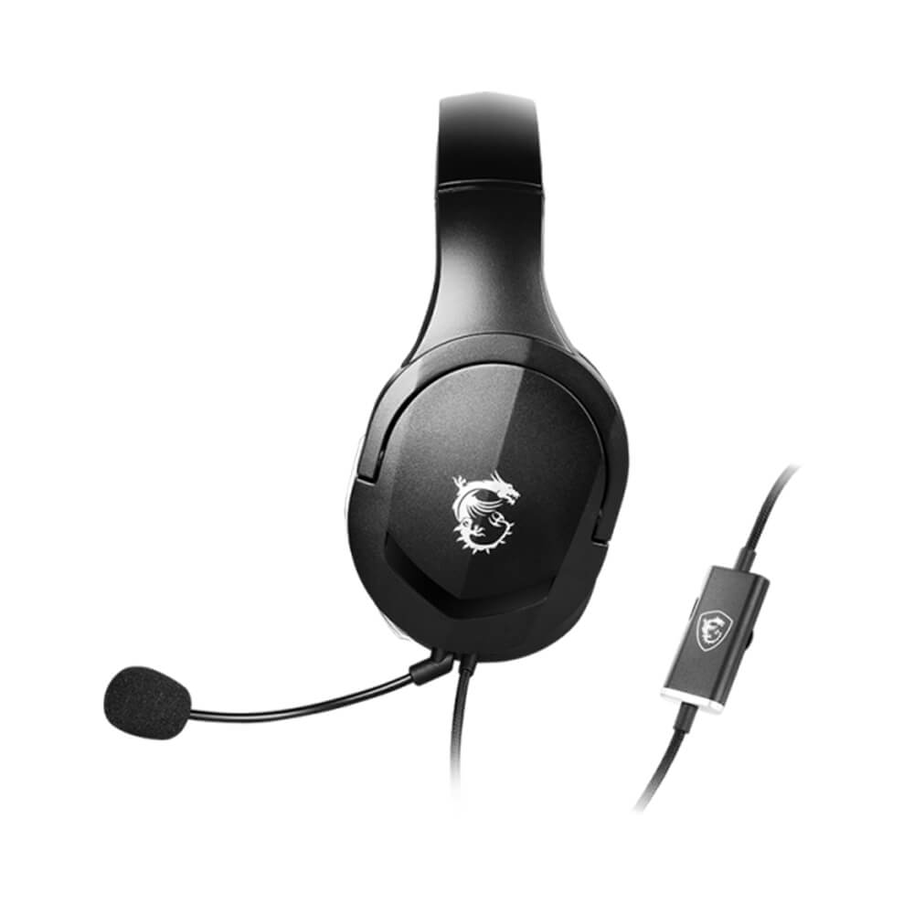 MSI Audífonos Gamer Immerse GH20, Con Micrófono, Cable 1.5Mts, 3.5mm, Micrófono Unidireccional (100~10.000 Hz), Color Negro, GH20 - Image 2