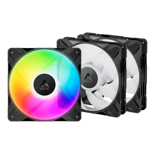 Kit 3 Ventiladores Arctic P14 PRO A-RGB, 3x140mm, 2500RPM, ARGB, Negro, ACFAN00320A