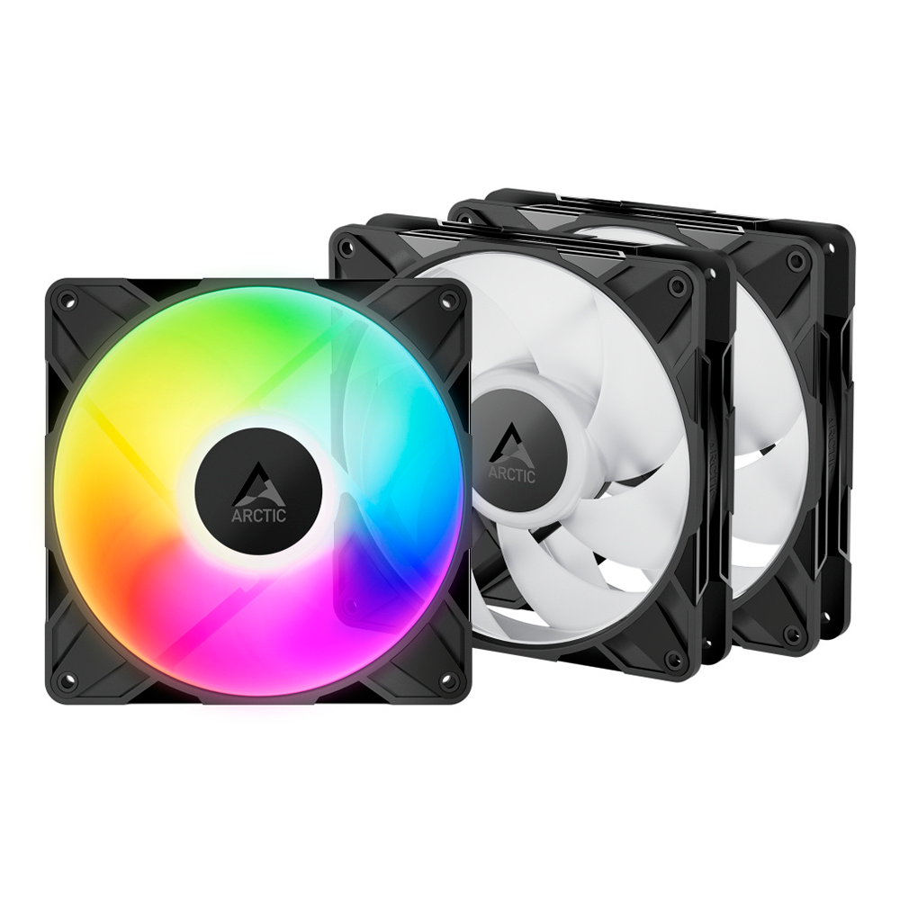 Kit 3 Ventiladores Arctic P14 PRO A-RGB, 3x140mm, 2500RPM, ARGB, Negro, ACFAN00320A
