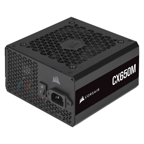 Fuente de poder Corsair CX650M, 80 Plus Bronze, Semimodular, 650W - CP-9020221-NA