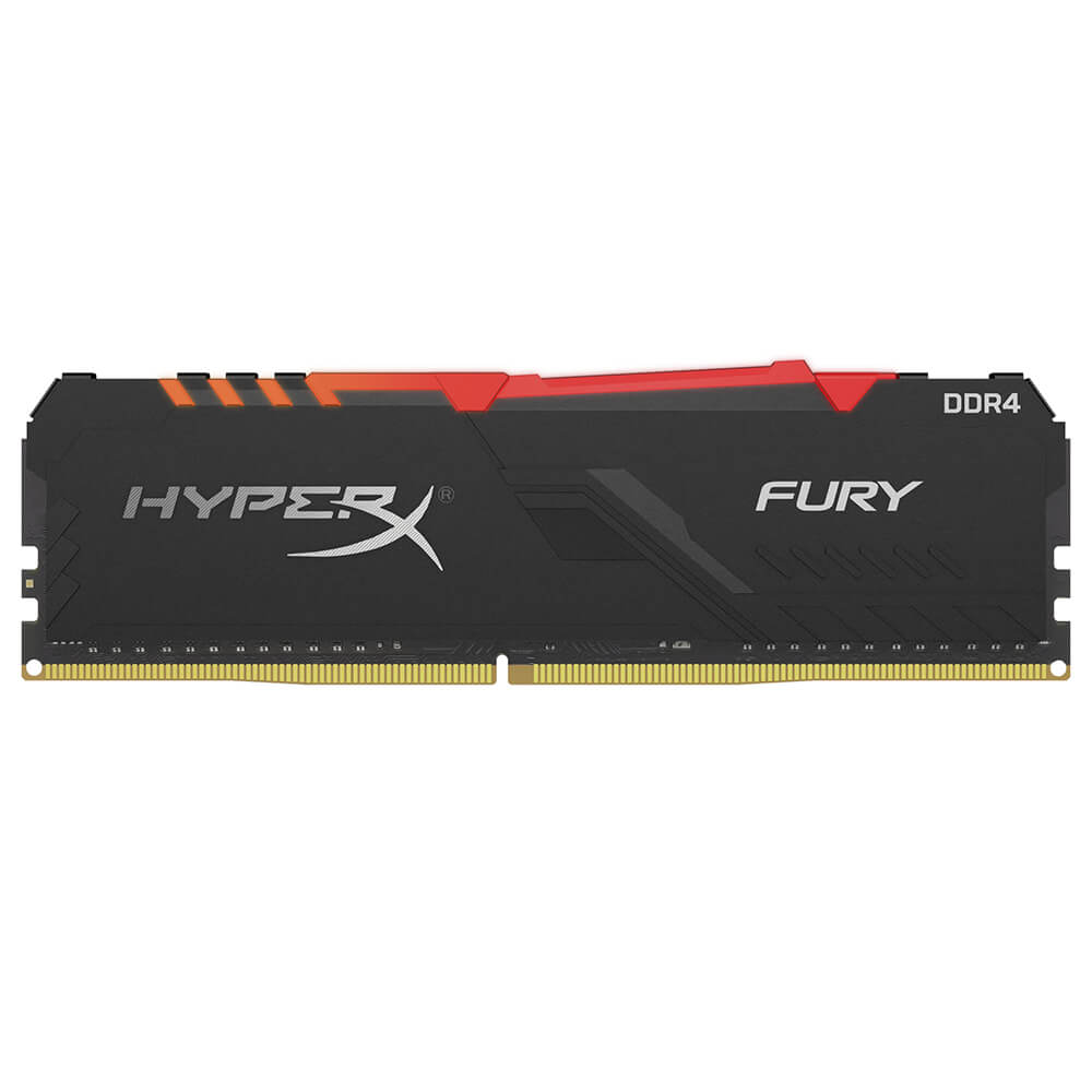 Memoria RAM DDR4 32GB 2666MHz Kingston HyperX Fury RGB 1 Modulo Negro HX426C16FB3A/32 /MAX. 1 X CLIENTE