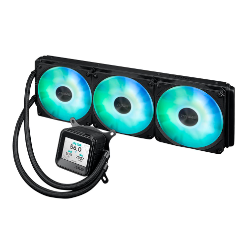 Enfriamiento Líquido ASUS Prime LC 360 ARGB LCD, 3x120mm, 800-3600RPM, Negro, PRIME LC 360ARGB LCD