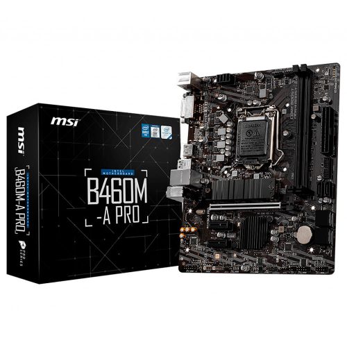 Tarjeta Madre MSI B460M-A PRO, Socket LGA1200, B460, Micro-ATX, DDR4, Intel Core 10th Generación