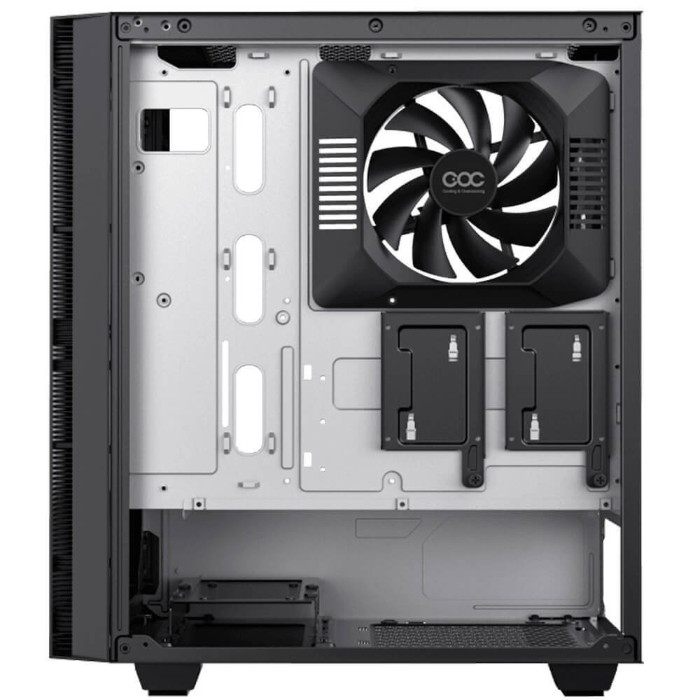 Gabinete Munfrost FULGOR BLACK, Cristal templado, ARGB, E-ATX - ATX - Micro ATX - Mini ITX, 1 Ventilador ARGB incluido, MFB, OFFMUNFROST - Image 4