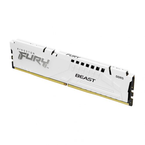 Memoria RAM Kingston FURY Beast DDR5, 5200MHz, 16GB, ECC CL40, XMP, Blanco, KF552C40BW-16 /MAX. 1 X CLIENTE