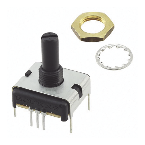 SYSCOM 75K7846 Potenciómetro Cuadrado 22 mm, 5k Ohm, 3/4 Watt, 1 Vuelta, Montaje en Panel del Monitor de Servicio COM-3 (PCW1J-B24-KAB502L).