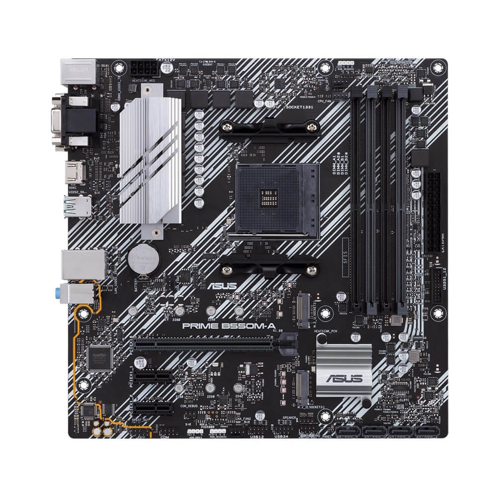 Tarjeta Madre ASUS PRIME B550M-A/CSM, AM4, AMD RYZEN 3000 SERIES, Micro-ATX - Image 2