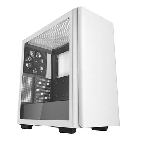 Gabinete DeepCool CK500, ATX/ Cristal Templado, 2 ventiladores de flujo de aire de 140 mm preinstalados, Soporte de placa base E-ATX, USB tipo C, Negro, R-CK500-WHNNE2-G-1