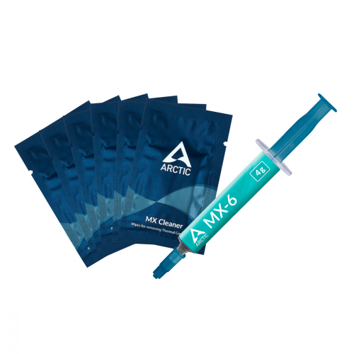 Pasta Térmica Arctic Cooling MX-6, -50-150°C, 4 Gramos, 6 MX Cleaner, ACTCP00084A