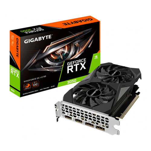 Tarjeta de Video Gigabyte NVIDIA GeForce RTX 3050 WINDFORCE OC V2, 6GB, 96-bit GDDR6, PCI Express 4.0, GV-N3050WF2OCV2-6GD