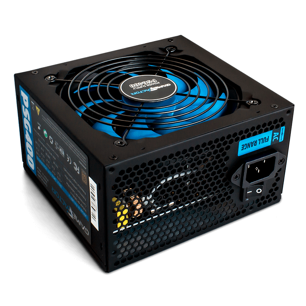 Fuente de poder GAME FACTOR 400W, 80+ Bronze, PSG400