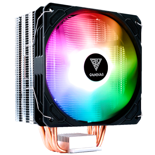 Disipador para CPU y Ventilador para Procesador Gamdias BOREAS E1-410 RGB - 120mm, BOREAS E1-410