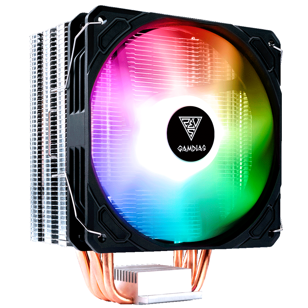 Disipador para CPU y Ventilador para Procesador Gamdias BOREAS E1-410 RGB - 120mm, BOREAS E1-410