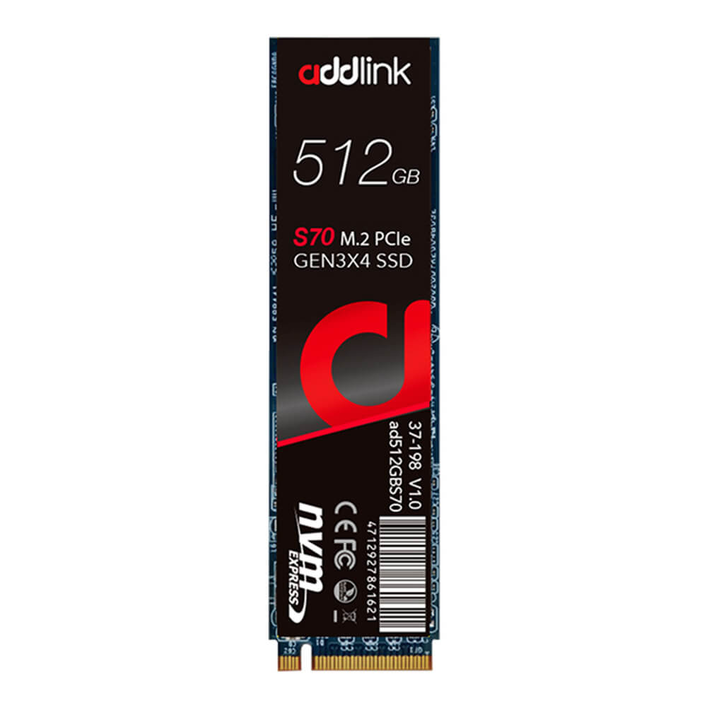 Unidad de Estado Solido SSD M.2 Gen 3 X4 512B addlink S70, AD512GBS70M2P /MAX. 1 X CLIENTE - Image 2