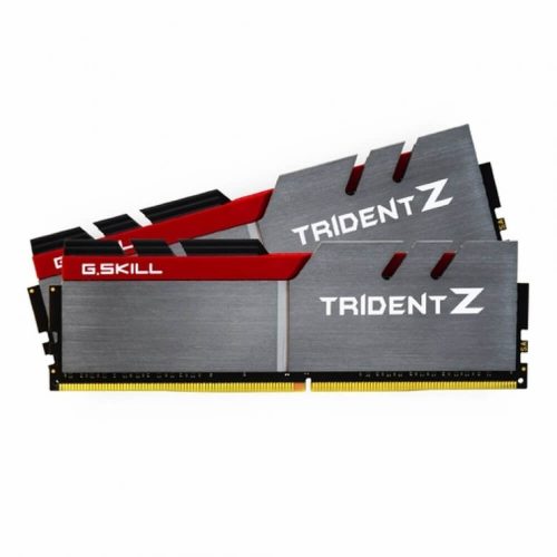 Memoria RAM 32GB DDR4 GSkill Trident Z 3200Mhz Gris-Rojo, Kit 2x16GB - F4-3200C16D-32GTZ /MAX. 1 X CLIENTE