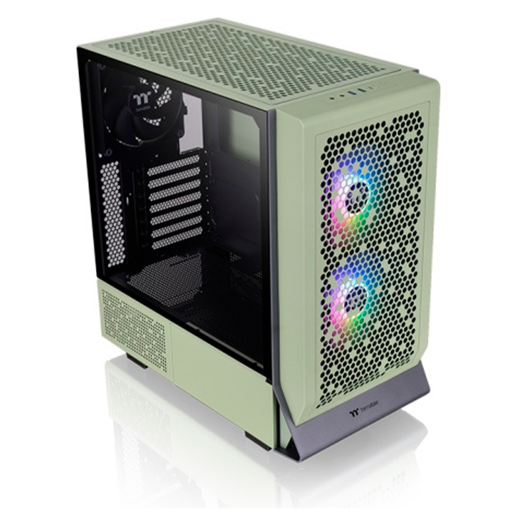 Gabinete Thermaltake Ceres 300 TG ARGB, Cristal Templado, Midi-Tower, ATX/Mini-ITX/Micro-ATX/E-ATX, USB 3.0 Sin Fuente, 3 Ventiladores Instalados, Matcha Green, CA-1Y2-00MEWN-00 - Image 4