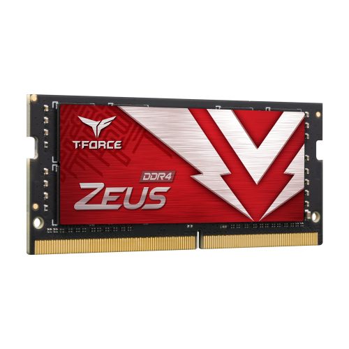 Memoria RAM Team Group T-Force ZEUS DDR4, 3200MHz, 8GB, CL22, SO-DIMM, Rojo, TTZD48G3200HC22-S01 /MAX. 1 X CLIENTE