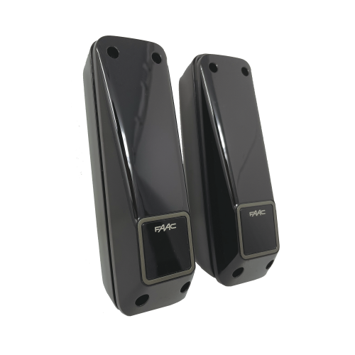 FAAC 785102 Fotocelda infrarroja XP20D (transmisor con receptor), Alcance de hasta 20 metros, Uso en barreras y motores de acceso vehicular