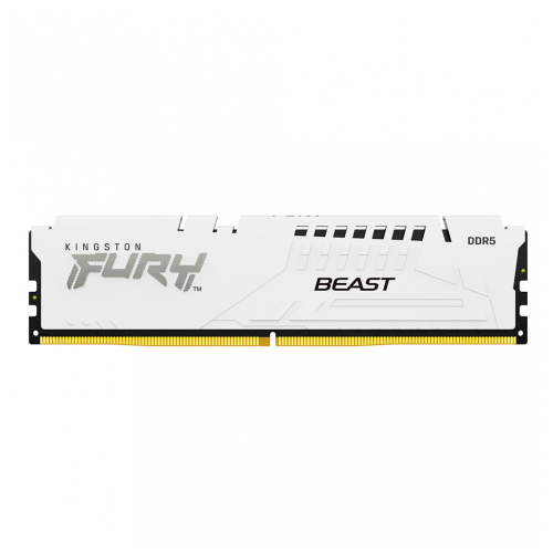 Memoria RAM Kingston FURY Beast, DDR5, 6000MHz, 16GB, CL36, XMP/EXPO, Blanco, KF560C36BWE2-16 /MAX. 1 X CLIENTE