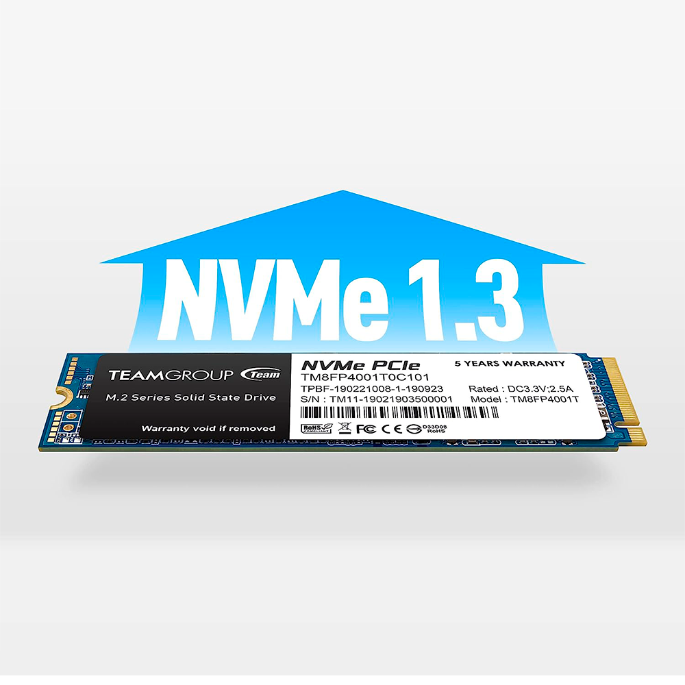 Unidad de Estado Sólido Team Group MP34 NVMe 2TB, PCI Express 3.0, M.2, TM8FP4002T0C101 /MAX. 1 X CLIENTE - Image 3