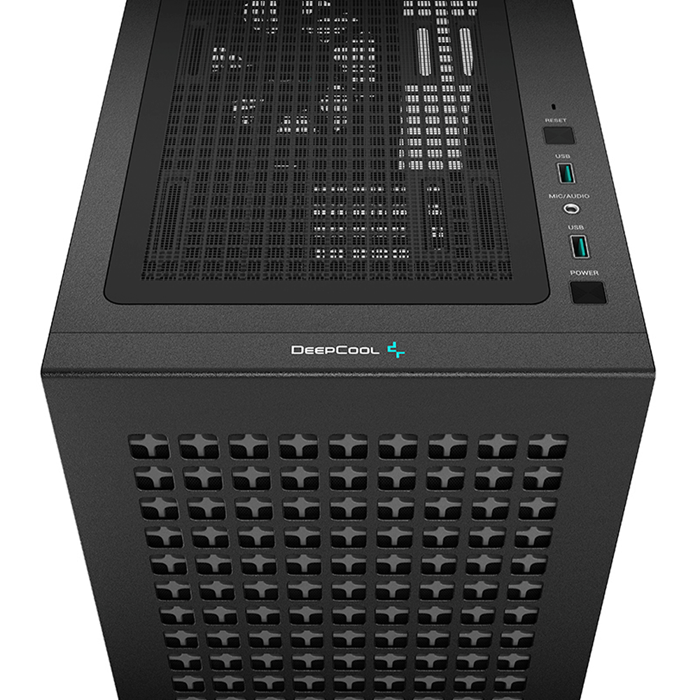 Gabinete Gamer DeepCool CH370, Cristal Templado, Mini-Tower, Micro-ATX/Mini-ITX, USB 3.2, Sin Fuente, 1 Ventilador Instalado, Negro, R-CH370-BKNAM1-G-1 - Image 4