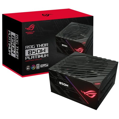 Fuente de poder Asus ROG THOR 850W, 80 Plus Platinum Full Modular, ROG-THOR-850P /