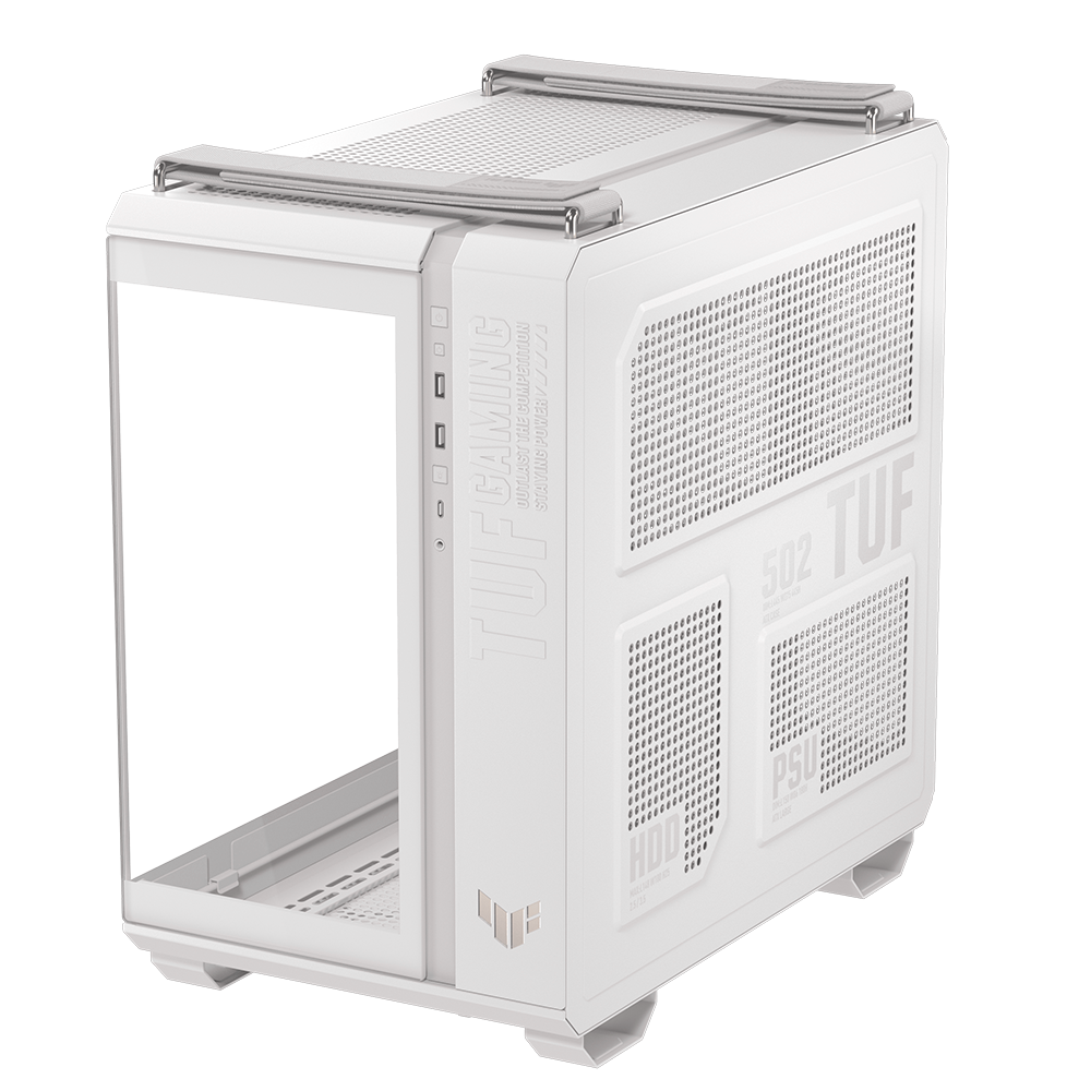 Gabinete ASUS TUF GAMING GT502 HORIZON, Midi-Tower, Mini-ITX/Micro-ATX/ATX, USB 3.2, Back Connect Compatible, Cristal Templado, GeForce RTX 50 Ready, Blanco, GT502 FV/WHT/TG - Image 4