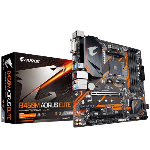 Tarjeta Madre B450M AORUS Elite AMD Ryzen AM4 Micro ATX, B450